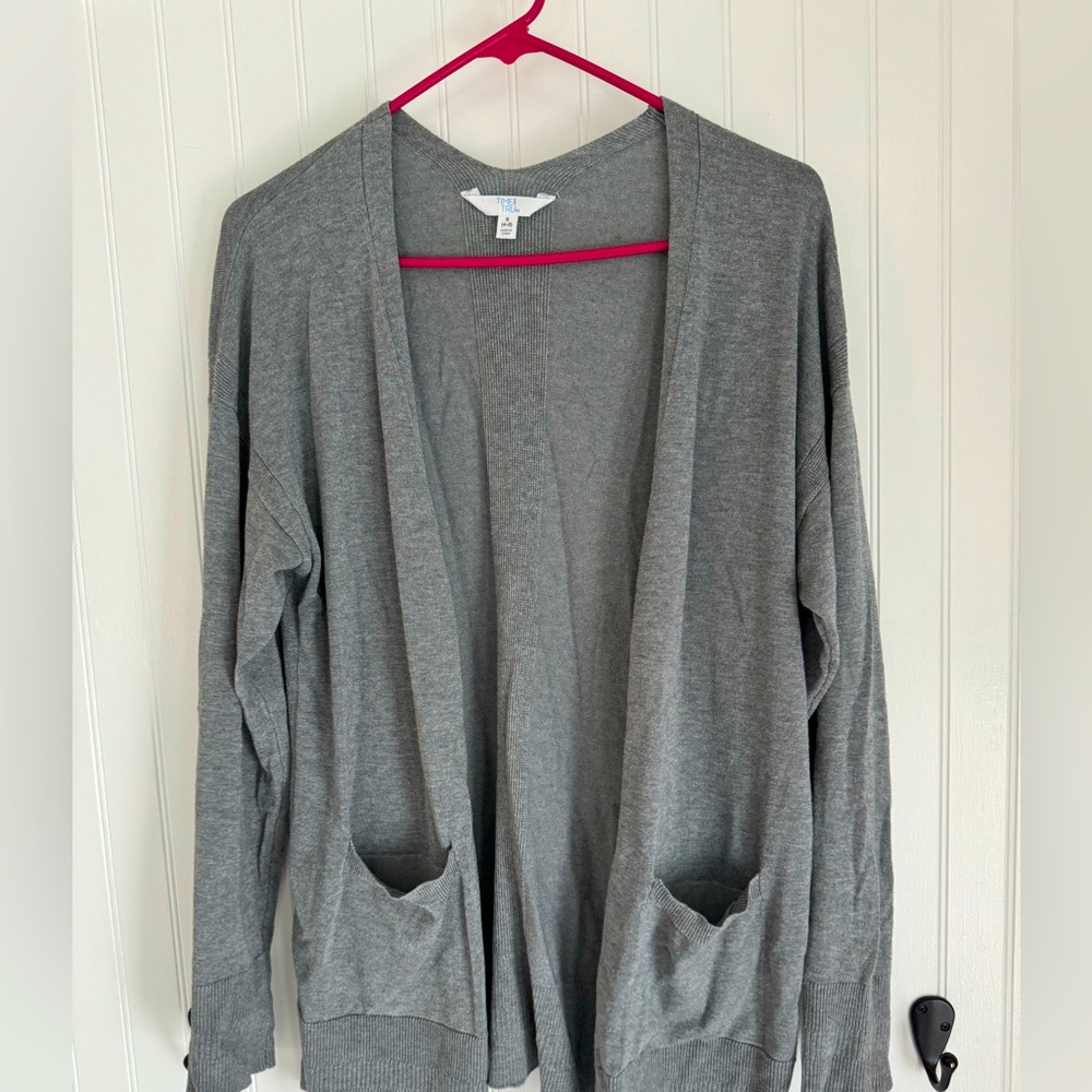 Time and Tru women's grey long sleeved sweater, size small.